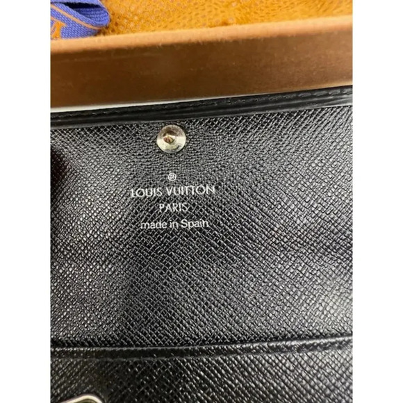Louis Vuitton Leather Black Wallet + With Box and Dust Bag Black - Picture 6 of 10